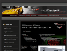 Tablet Screenshot of corvetteproject.de